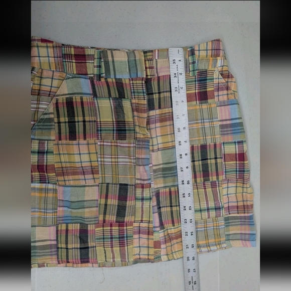 J Crew Plaid Patchwork Mini Skirt 0 S Artsy Boho Preppy sk1 - Picture 7 of 7